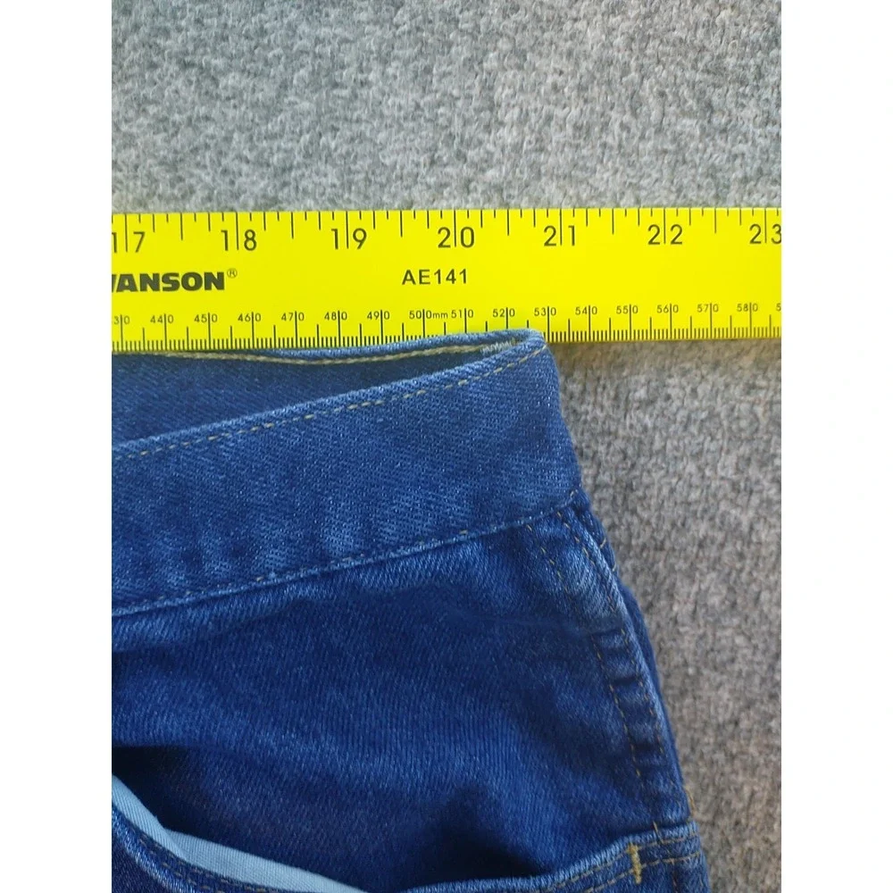 Wrangler Straight Leg Blue Jeans Size 42 x 28 85900DW Dark Wash Western Chore - Picture 14 of 16